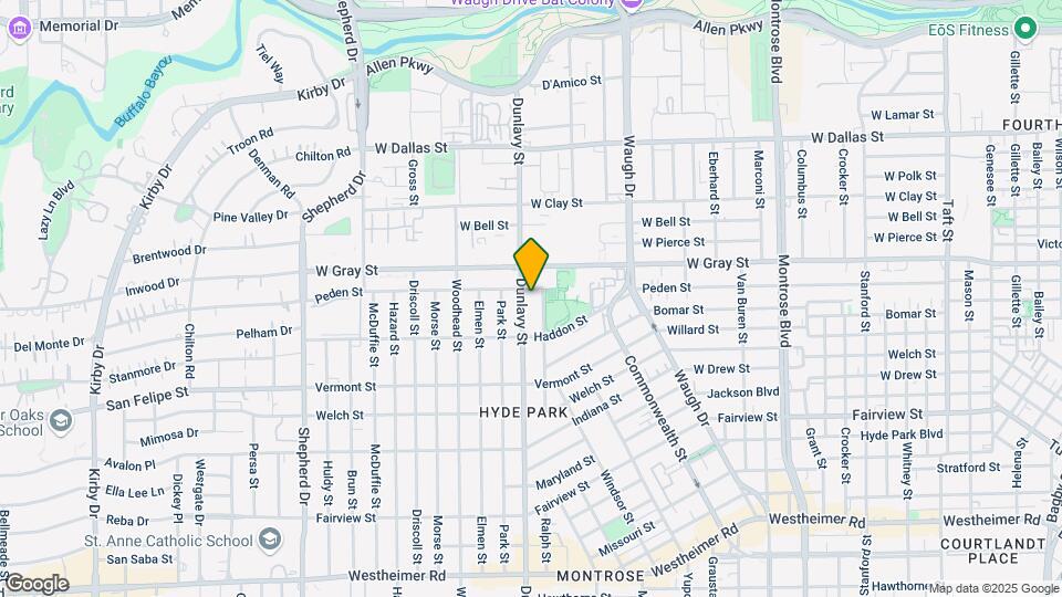 1505 Dunlavy St Map and Location Details