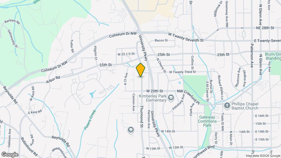 2040 Thurmond St Map and Location Details