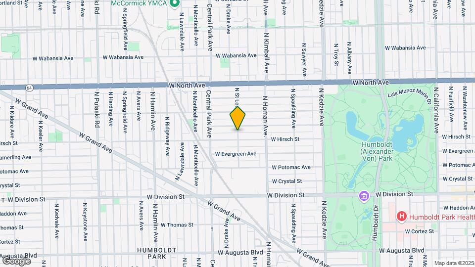 1410 N St Louis Ave Mapa y Detalles de la Ubicación