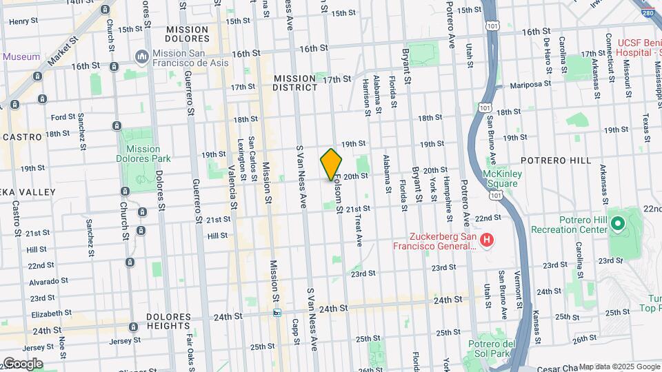 2420 Folsom St Map and Location Details