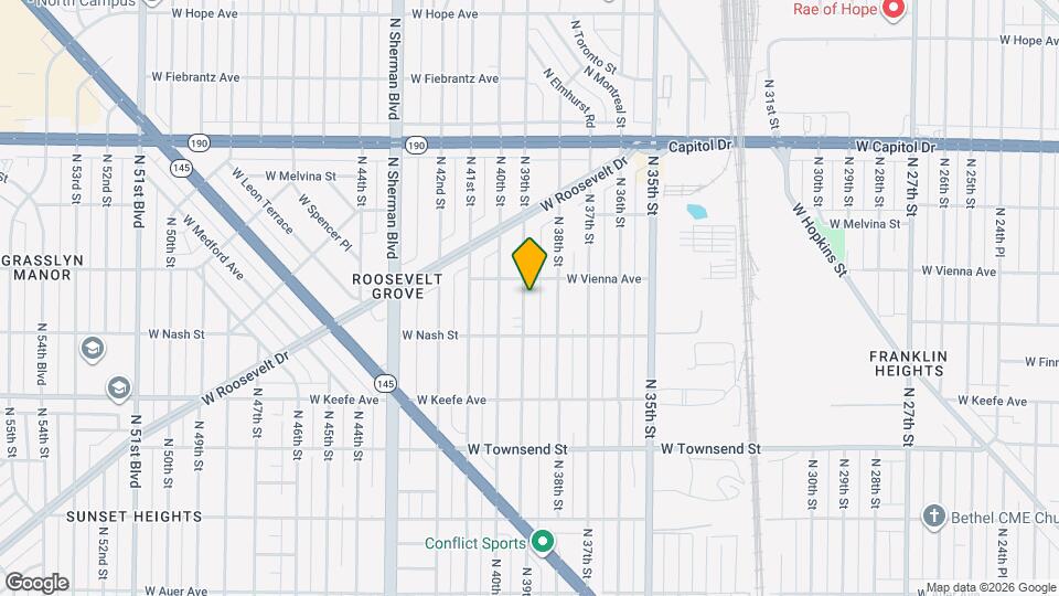 3746 N 39th St Map and Location Details