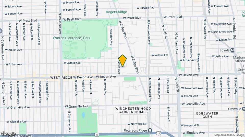 6429 N Damen Ave Map and Location Details