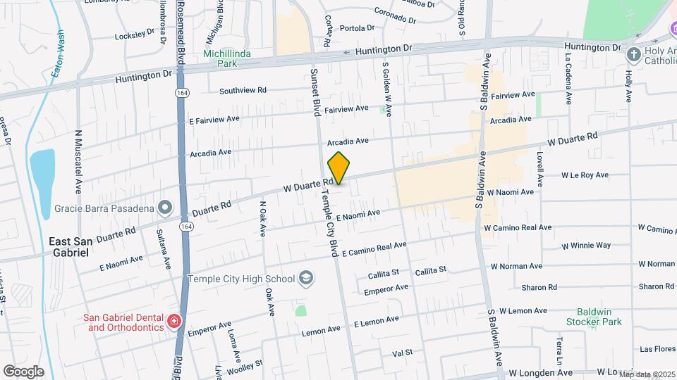 1218 Temple City Blvd Map and Location Details