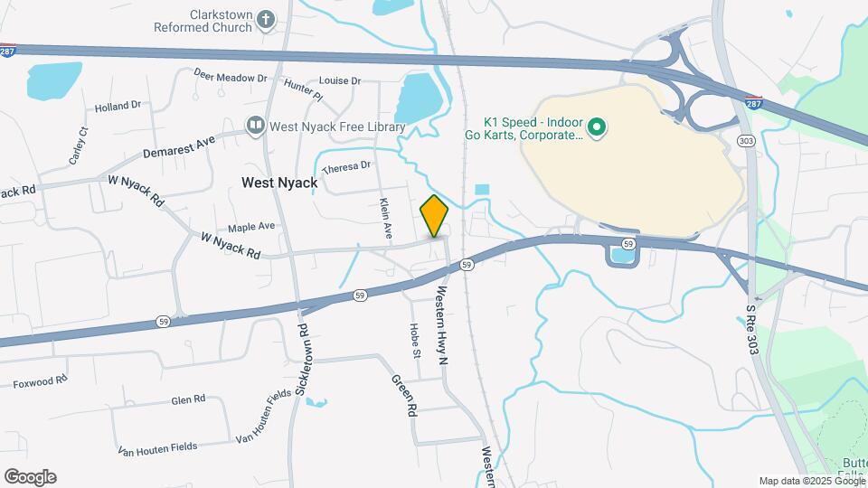 747 W Nyack Rd Map and Location Details