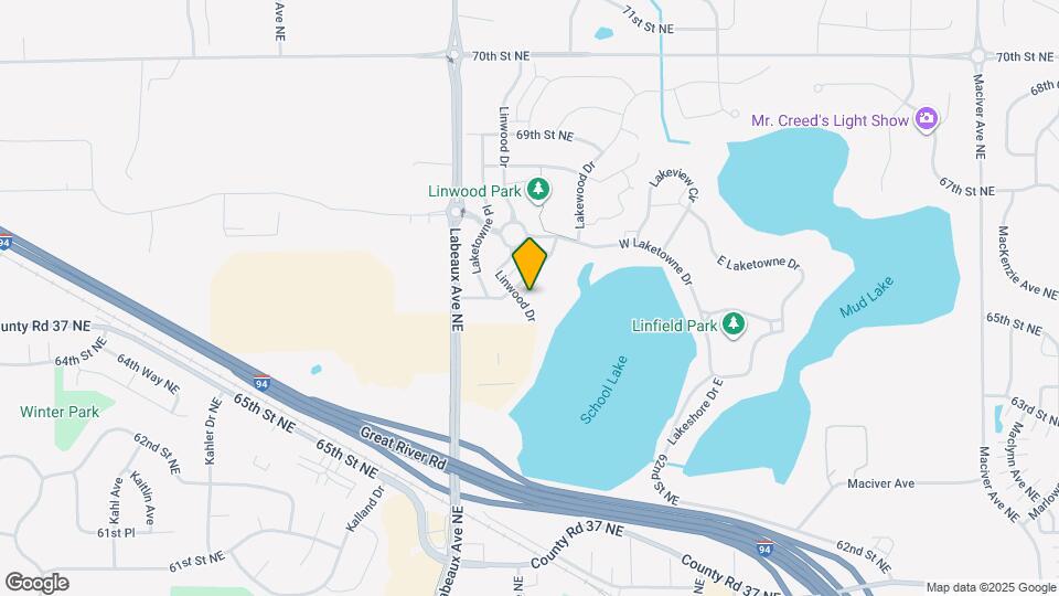 6583 Linwood Drive Map and Location Details