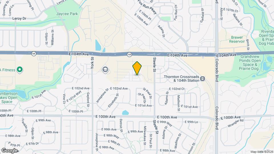 2862 E 103rd Ave Map and Location Details