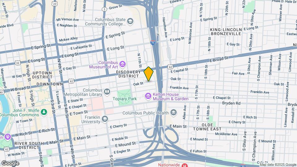 597-601 Oak St Map and Location Details