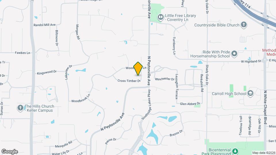 1362 Cross Timber Dr Map and Location Details
