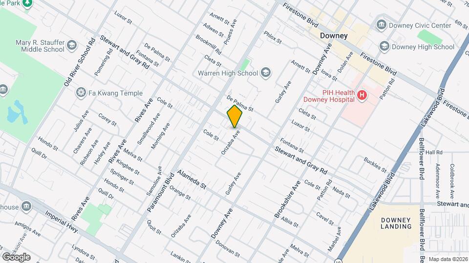 11917 Orizaba Ave, Unit Garden Bungalow Map and Location Details