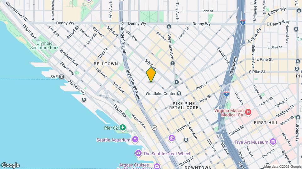 300 Virginia St, Unit First Light Condo #2611 Map and Location Details