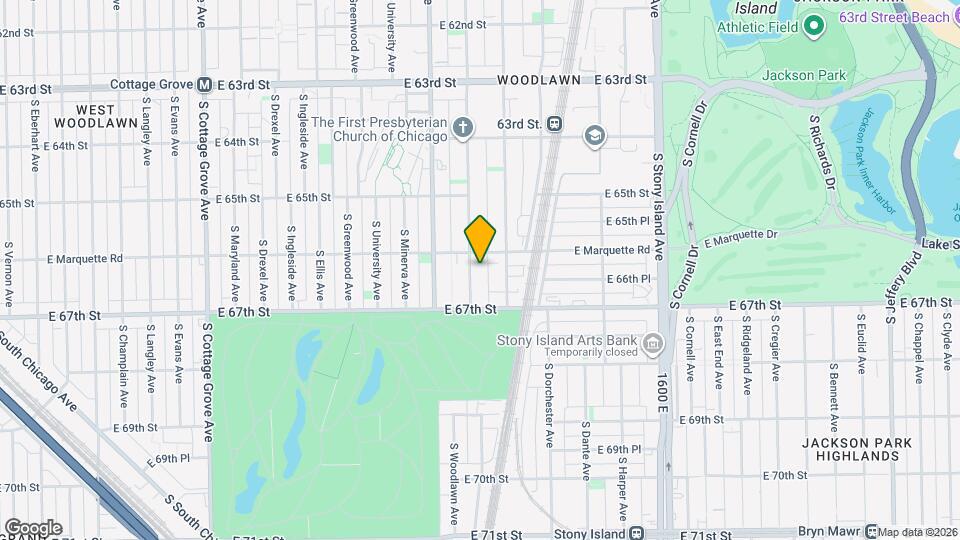 6613 S Kimbark Ave Map and Location Details