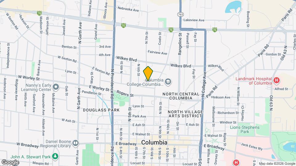 604 N 7th St Map and Location Details