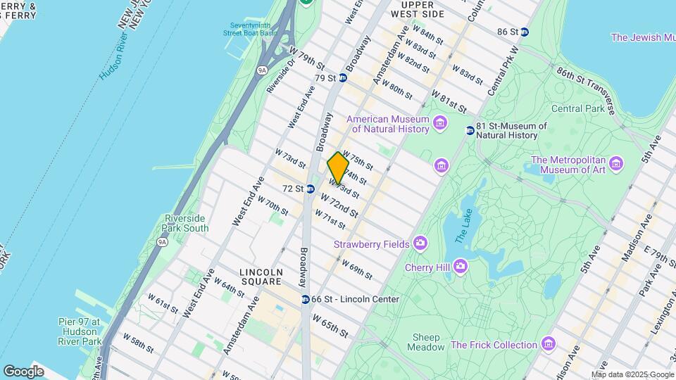 152 W 73rd St Mapa y Detalles de la Ubicación