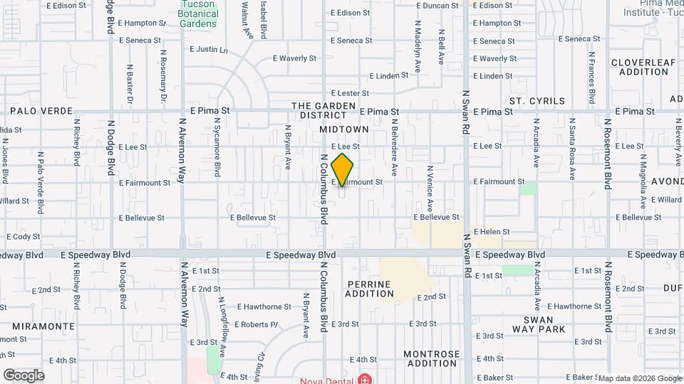 4350 E Fairmount St Map and Location Details