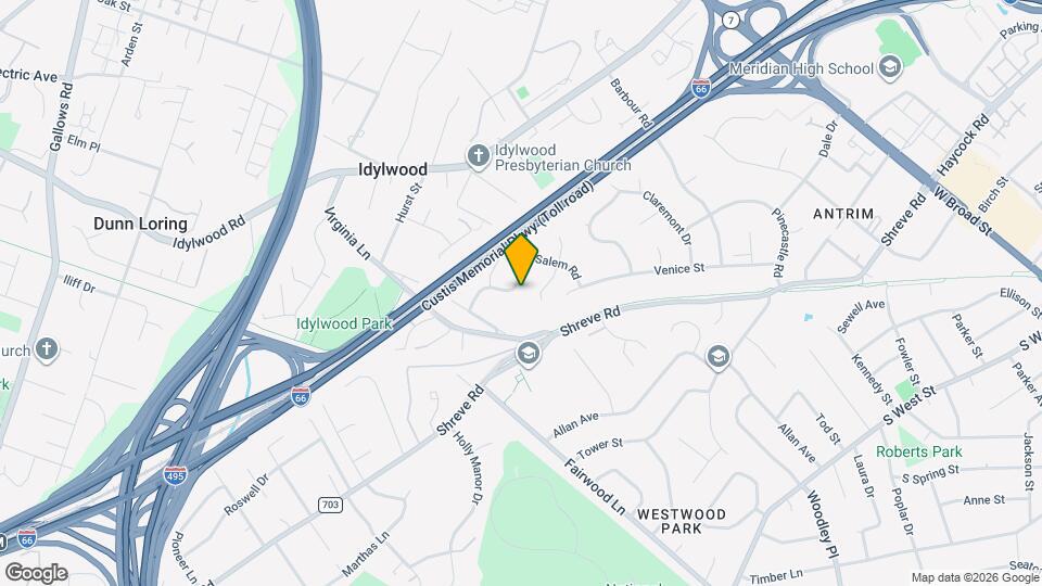 7525 Salem Rd Map and Location Details