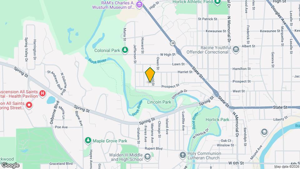 1106 David St, Unit Upper Unit Map and Location Details