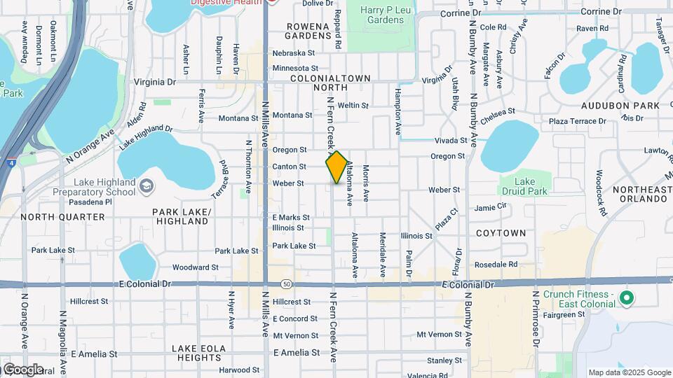 945 N Fern Creek Ave Mapa y Detalles de la Ubicación