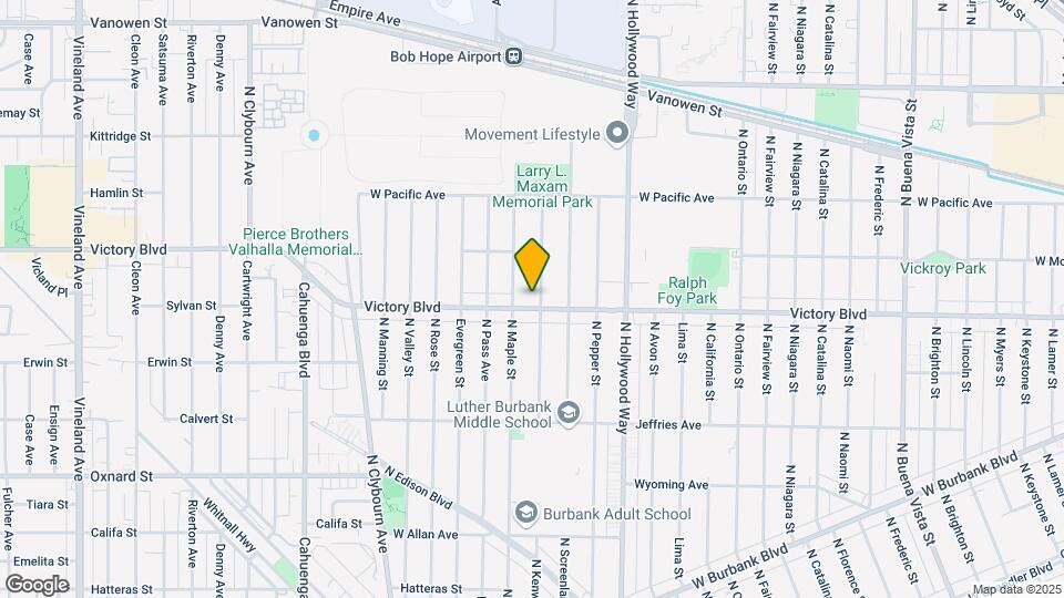 3807 W Victory Blvd Map and Location Details