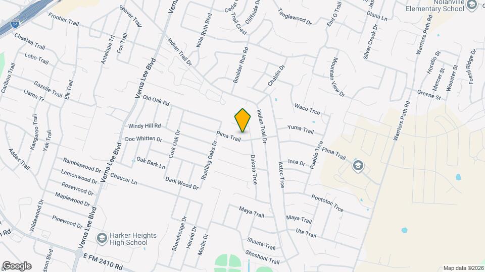 1415 Pima Trail Map and Location Details