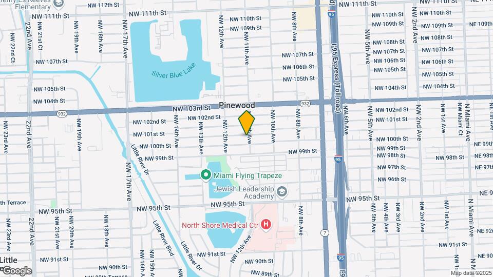 1102 NW 100th Terrace Map and Location Details
