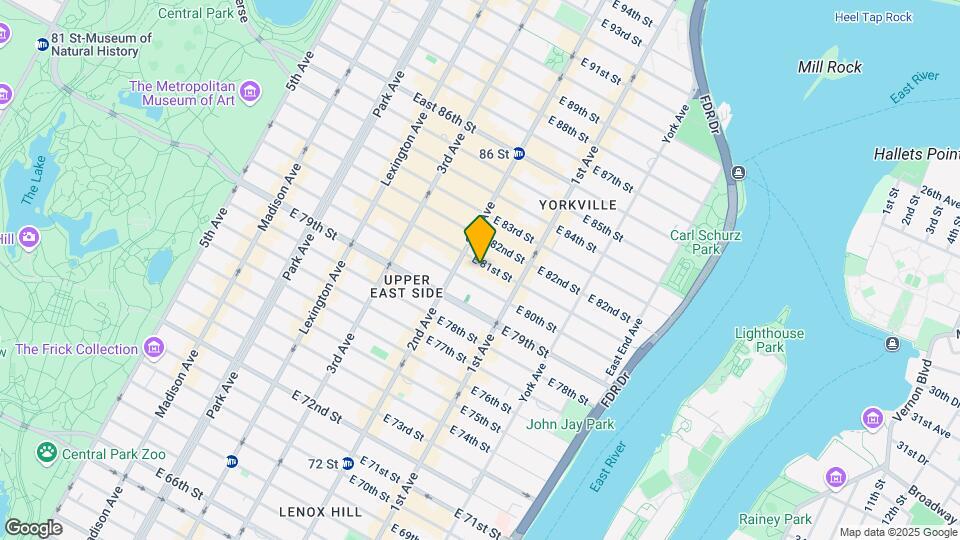 320 E 81st St Mapa y Detalles de la Ubicación
