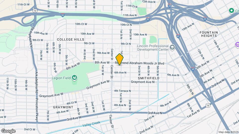 614 1st St N Map and Location Details