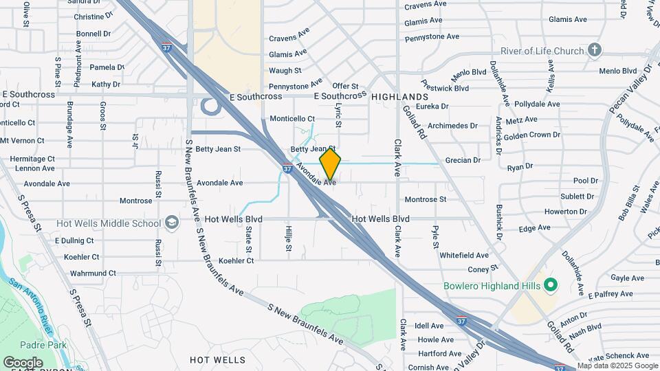 Avondale Mapa y Detalles de la Ubicación