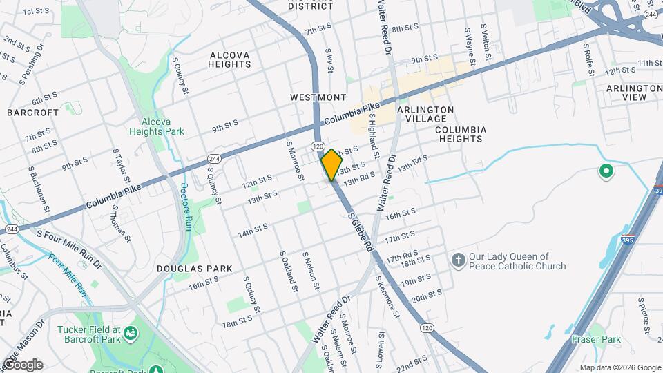 1310 S Glebe Rd Map and Location Details