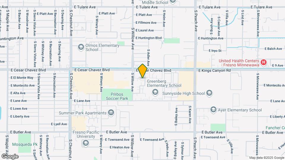 (2) 4plexes - S/E Fresno Map and Location Details