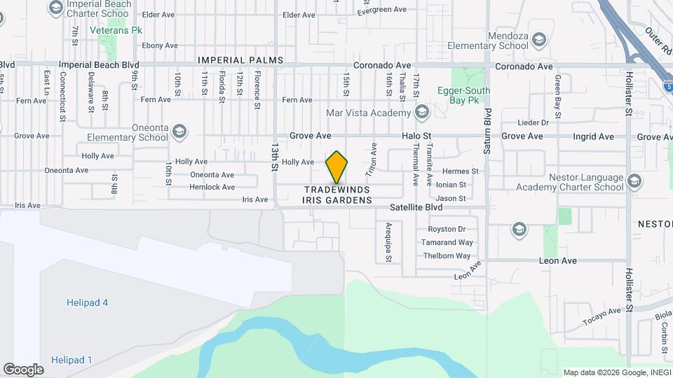 1485 Hemlock Ave Map and Location Details