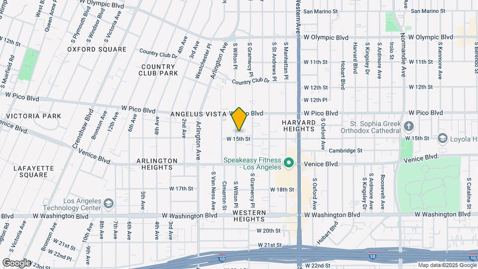 1414 S Wilton Pl Map and Location Details