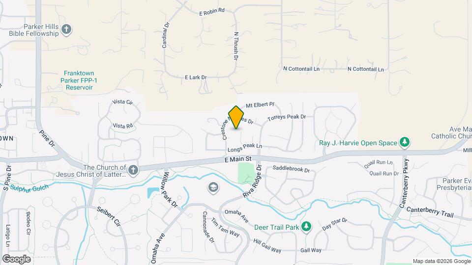 10525 Humboldt Peak Way Map and Location Details