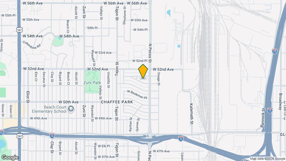 1735 W Burlington Pl Map and Location Details