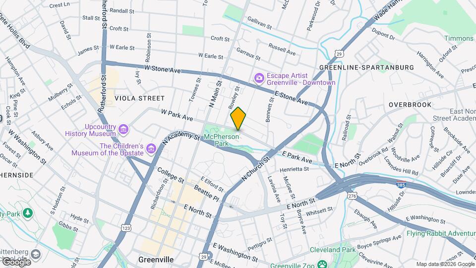 204 E Park Ave Map and Location Details