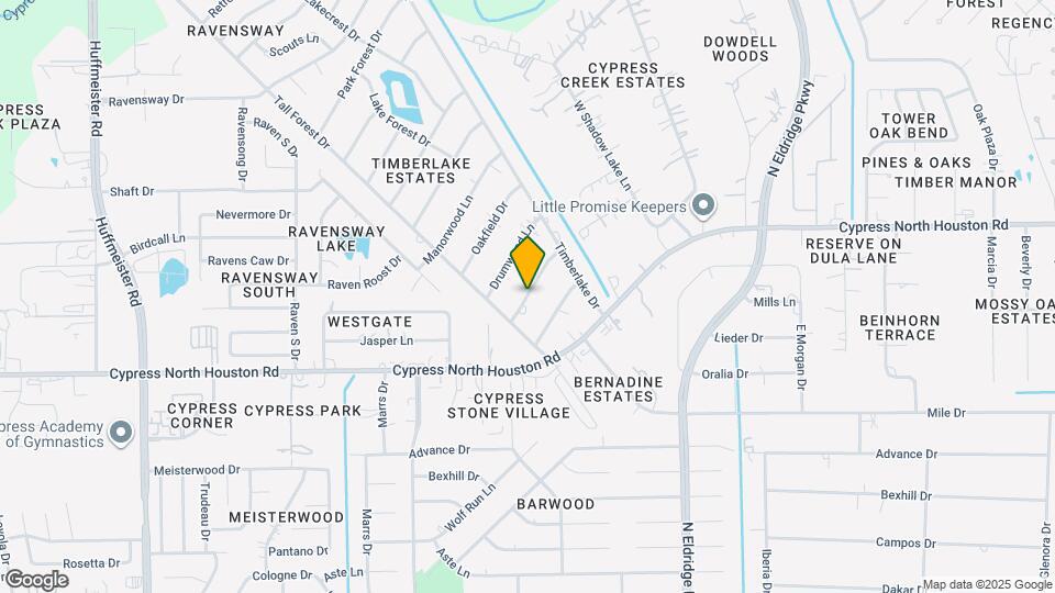 12705 Pebble Creek Ln Map and Location Details