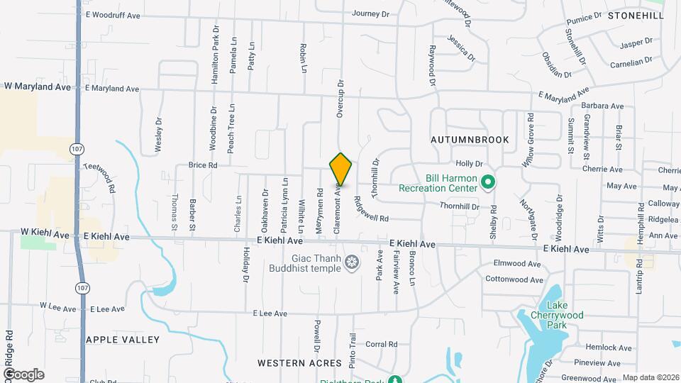 8812 Claremont Ave Map and Location Details
