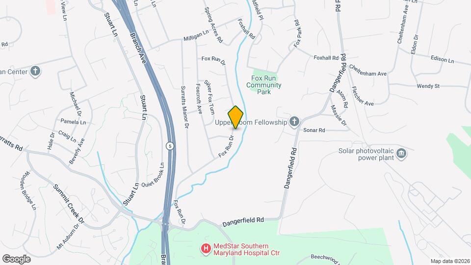 9604 Fox Run Dr Map and Location Details