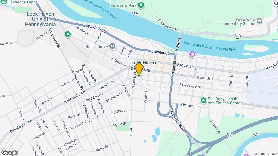 17 E Bald Eagle St Map and Location Details