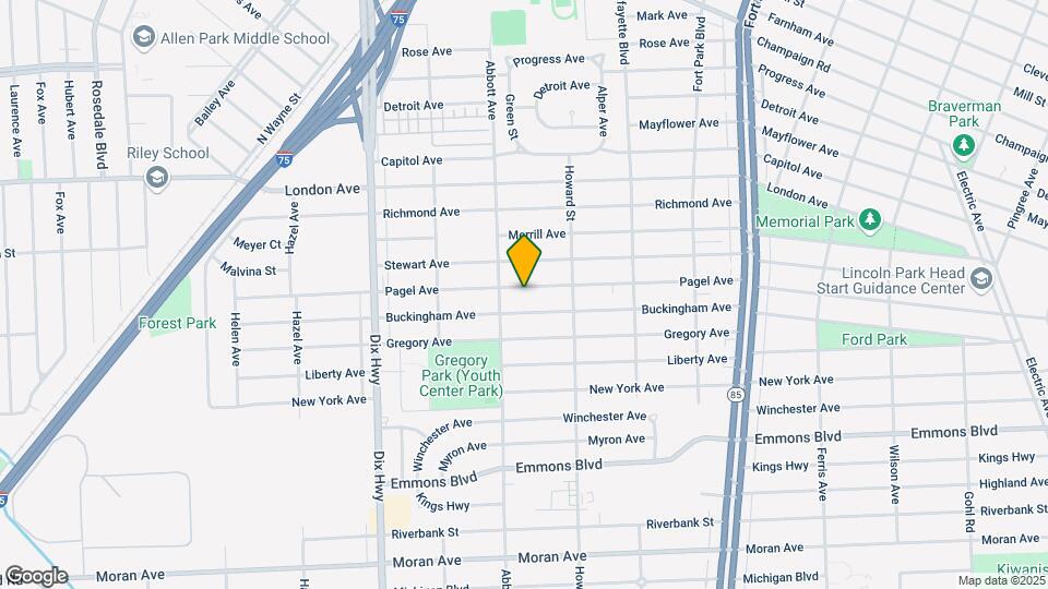 1665 Pagel Ave Map and Location Details