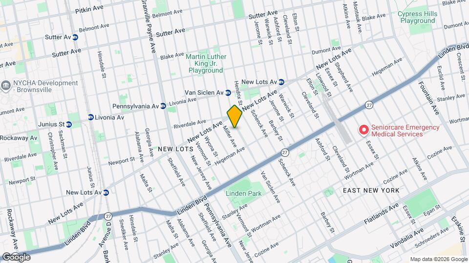 668 Van Siclen Ave Map and Location Details