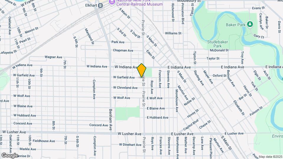 107 W Garfield Ave Map and Location Details