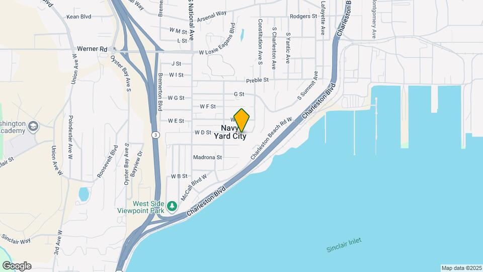 3619 W D St Map and Location Details