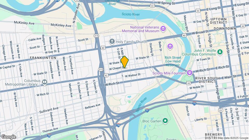 542 W Town St Map and Location Details