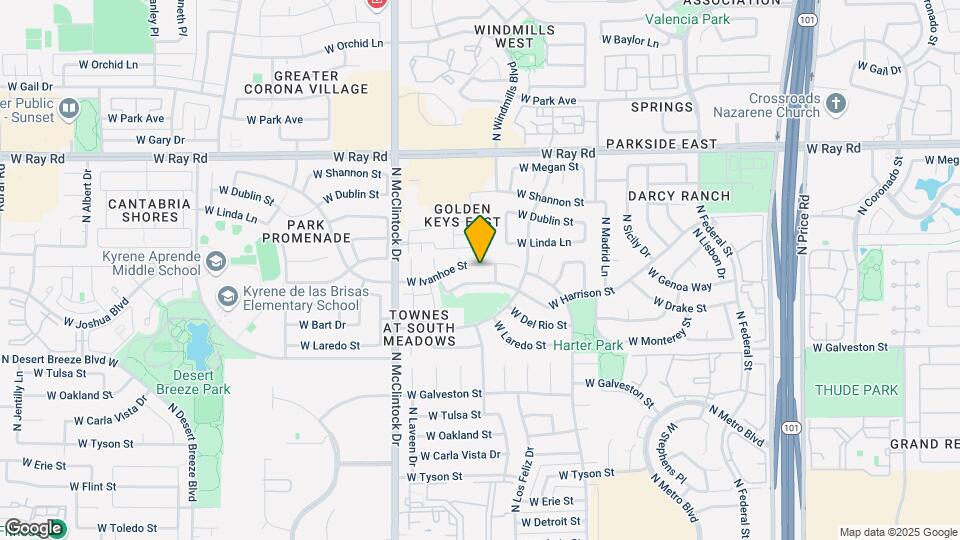 3821 W Ivanhoe St Map and Location Details