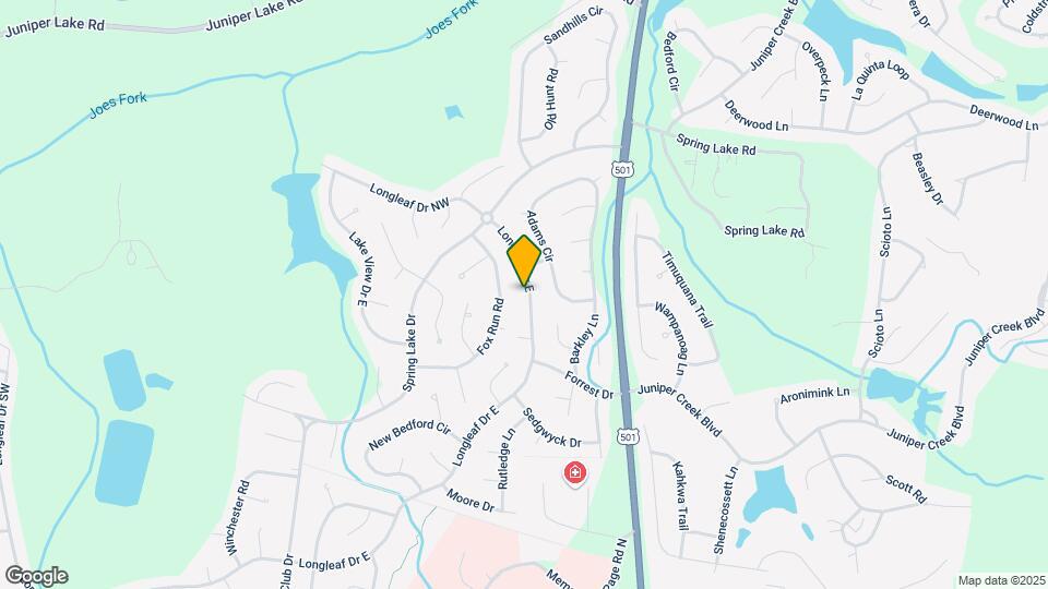 1410 Longleaf Dr E Map and Location Details