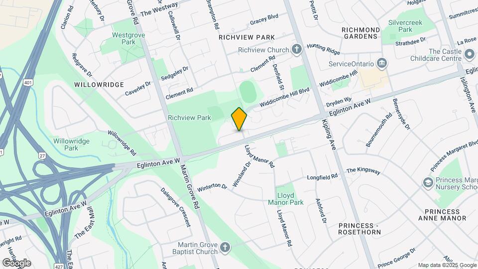 130 Widdicombe Hill Blvd Map and Location Details