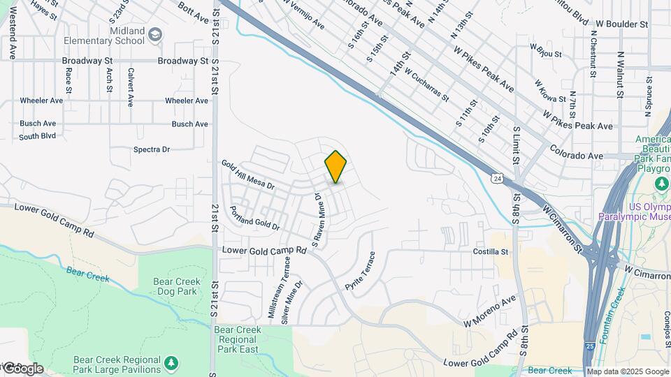 1185 Gold Hill Mesa Dr Map and Location Details