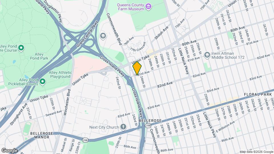 81-07 Commonwealth Blvd Map and Location Details