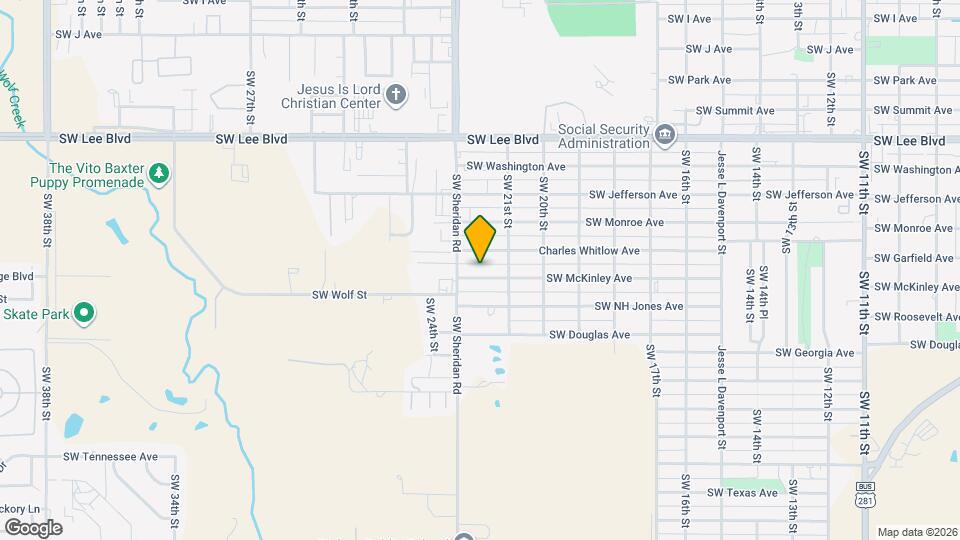 2123 SW McKinley Ave Map and Location Details