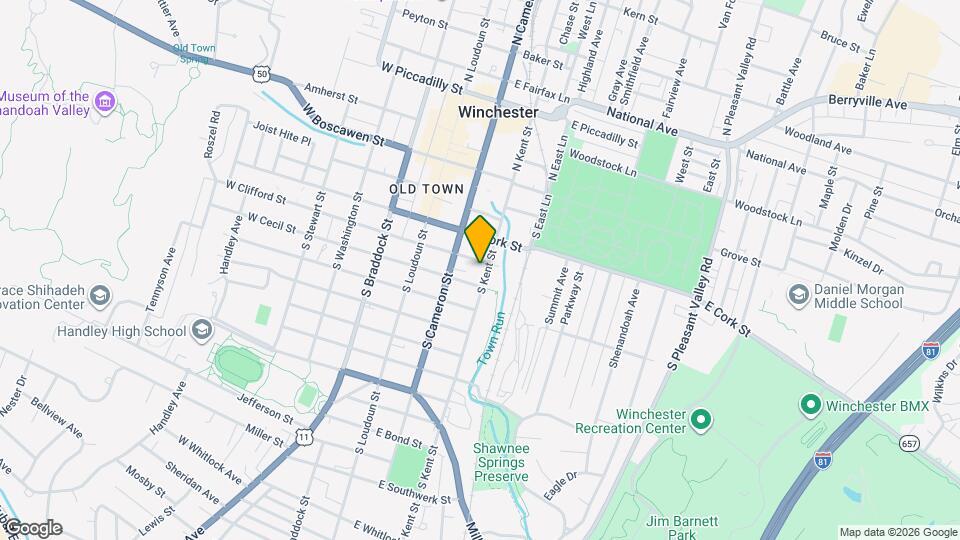 309 S Kent St Map and Location Details